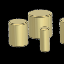 cilindrico pin perno 20304050 3d print model - Mito3D