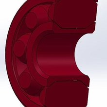 cylindrique rouleau palier 20 60 29mm outil patin roulettes roulements 3d print model - Mito3D
