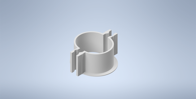 cylindrical silicone mold frame molds 3d print model - Mito3D