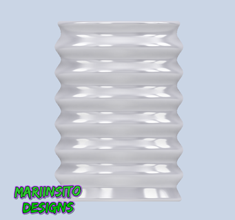 cylindrique vase fleur fleurs minimaliste art cylindre 3d print model - Mito3D