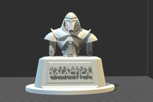 cylon buste battlestar galactica tv cylindres android robot redémarrer miniatures figurines sci 3d print model - Mito3D