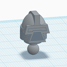 cylon centurion head time traveler micronauts 3d print model - Mito3D