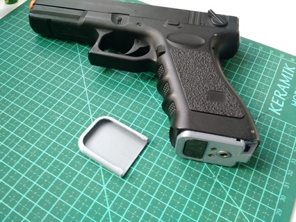 cyma g18c motor cover airsoft cm030 pistol sport activities physical activites outdoor 3d print model - Mito3D