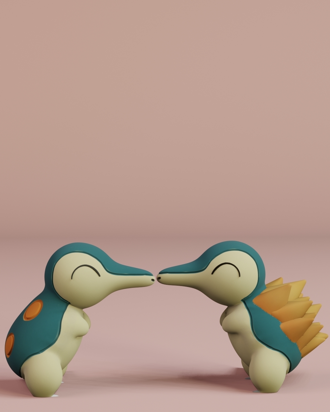 cyndaquil jogos brinquedo açao Pokémon anime Japão tokio desenho animado arte manga fofa casa colecionável escultura personagem quilava tiflosão 3D print model - Mito3D