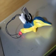 cyndaquil unidade flash organizador a arte pokemon usb pendrive 3d print model - Mito3D