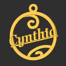cynthia ornament christmas tree star ball 3d print model - Mito3D
