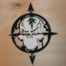 cypress hill crâne logo art bande de logos hip-hop 3d print model - Mito3D