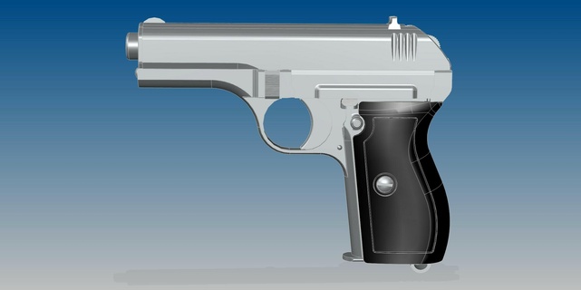cz 27 Alemanha militares exército revólver pistola arma fogo munição força mundo guerra parabelo mauser Walther tcheco zbroyovka 3d print model - Mito3D