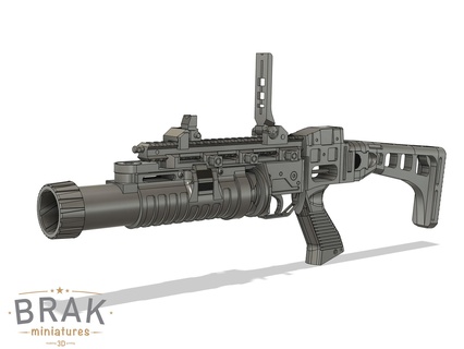 cz 805 bren grenade launcher 1 3 scale miniature czech army model toy display 3d print model - Mito3D
