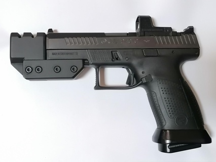 cz p 10 Series compensador focinho braker arma fogo acessórios tiroteio p10 3d print model - Mito3D
