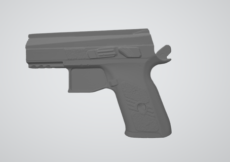 cz p07 Blau Gewehr gescannt Real Größe Werkzeuge kydex Schimmel Pistole 3d print model - Mito3D