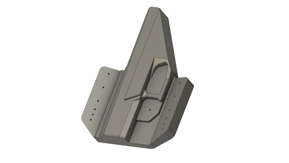 cz p10c owb tortita estilo podar plantilla Kydex funda molde p10 pistola 3d print model - Mito3D
