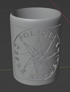 tcheco polícia copo POLÍCIA r 3d print model - Mito3D