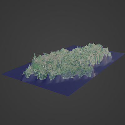 czech republic map geographical terrain world earth city town topography cartography mountain island landscape satellite atlas nation country global 3d print model - Mito3D