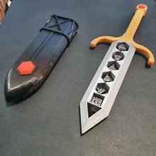 d&d dice dagger gadget dungeons dragons sword sheath storage tray blade 3d print model - Mito3D