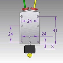 d-bot cyclops mount tool 3d printer parts 3d print model - Mito3D