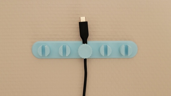 d cable organizador apoyo USB 3d print model - Mito3D