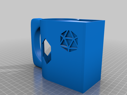 dice tower - dice integrated enchantment tower - dice tower holder beverage beverage coaster dice dice tower dnd dungeons dragons holder tabletop ttrpg game playset  3d print model - Mito3D