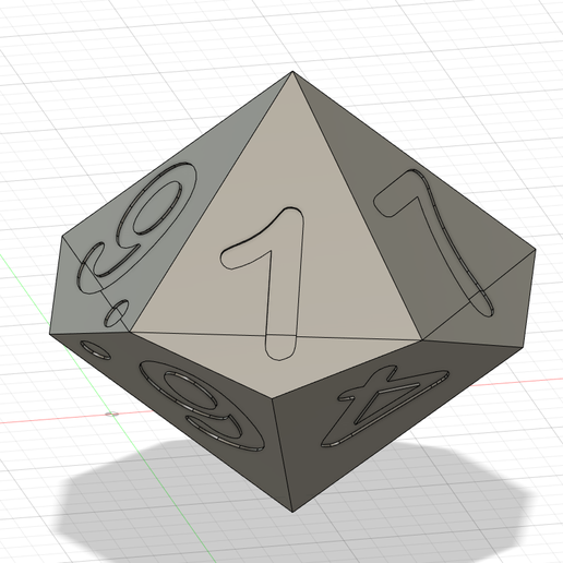 d10 shaped dice box gadget dnd die storage 3D print model - Mito3D