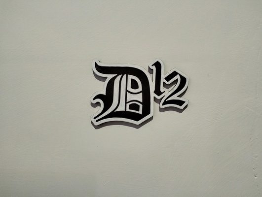 d12 original logo 3d print model - Mito3D