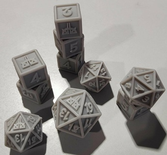 d20 d4 dado ixalan mtg d 3ddados d6 dados dungeon draghi icosaedro mtgcounters mazzo gioco playset 3d print model - Mito3D