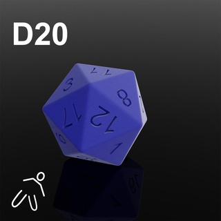 d20 dado 1 20 3d print model - Mito3D