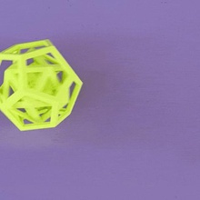 d20 all'interno icosaedro vari pva torture test 3d print model - Mito3D
