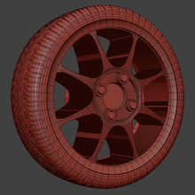 da3d 1 4 milha borda roda cobrir bainha pneus aros rodas afinação 43 brinquedos raça 3d print model - Mito3D