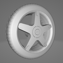 da3d Corsa Estrela 16 Chevrolet opel llanta encontro borda roda pneu afinação 1 43 brinquedo diecast 3d print model - Mito3D
