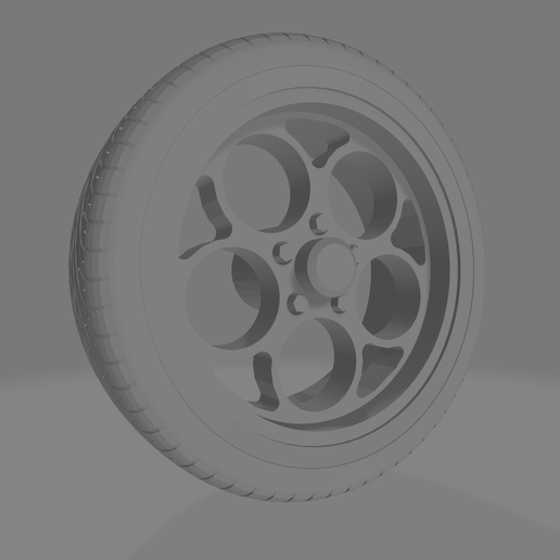 da3d magnum borda roda puxar afinação brinquedo diecast 1 43 soldar 3D print model - Mito3D