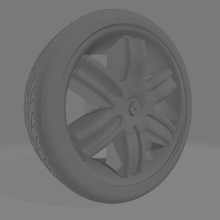 da3d megane nerveux 18 renault nervastellallanta jante roue rueda pneu réglage jouet moulé pression 1 43 3d print model - Mito3D
