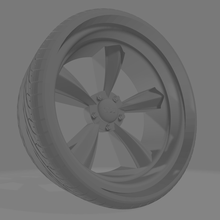 da3d nitrous llanta rim wheel rueda tire tuning toy diecast 1 18 24 foose pack res hd 3d print model - Mito3D