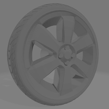 da3d octans rim wheel pull tuning toy diecast 1 43 volkswagen goal golf 3d print model - Mito3D