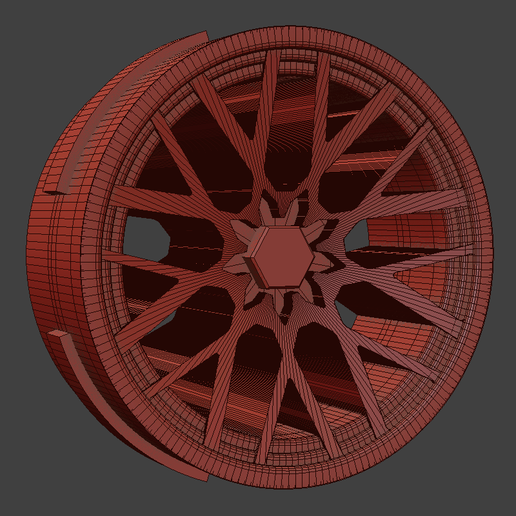 da3d rse borda roda cobrir bainha rotiforme pneus aros rodas afinação 1 43 brinquedos 3D print model - Mito3D