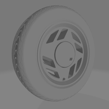 da3d scr rim wheel pull tuning toy diecast 1 43 fiat uno 3d print model - Mito3D