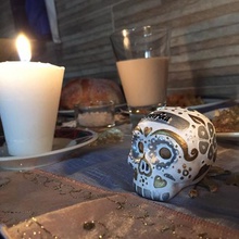 da muertos calaverita la maison le crâne mexicain cadeau dia de fête d'halloween cool l'artisanat facile 3d print model - Mito3D