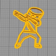 dabbing cookie cutter collection art 3d print model - Mito3D