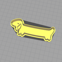 dachshund biscoito cortador + carimbo 3d print model - Mito3D