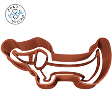 dachshund - dog cookie cutter fondant polymer clay gadget dogs sausage schnauzer pastry baking play-doh 3d print model - Mito3D