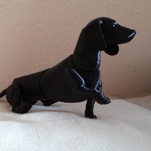 dachshund bjd çeşitli oyuncak eklemli hayvan köpek 3d print model - Mito3D