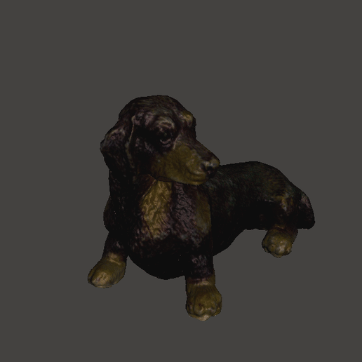 perro tejonero mascota figurilla Arte figura salchicha animal animales 3D print model - Mito3D