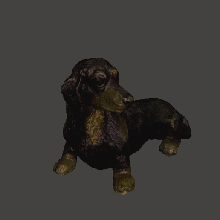 dachshund mascote estatueta arte figura cão linguiça animal animais 3d print model - Mito3D