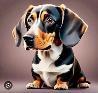 dachshund dog - teckel Art animals sausage puppy mascot pet 3d print model - Mito3D