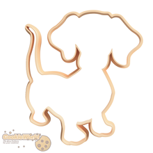 dachshund dog silhouette cookie cutter 3d print model - Mito3D