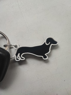 dachshund keychain keychain unique dachshund  3d print model - Mito3D
