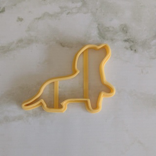 dachshund puppy cutting cutter cookie cookies mass fondant clay cold porcelain 3d print model - Mito3D
