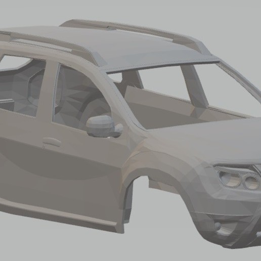 dacia duster imprimible cuerpo del coche juego plumero ranura scalextric tamiya rc 3D print model - Mito3D