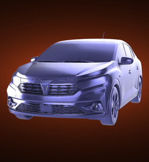 dacia logan renault automobile car vehicle rally race sports derby turbo top speed 3d print model - Mito3D