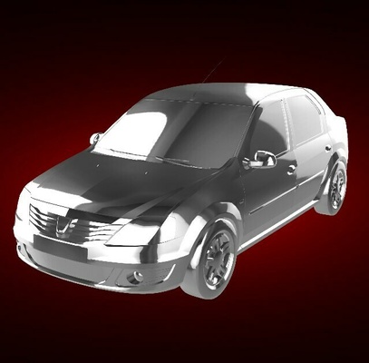 dacia logan 2008 automóvel carro veículo comício raça esportes derby super gt 3d print model - Mito3D
