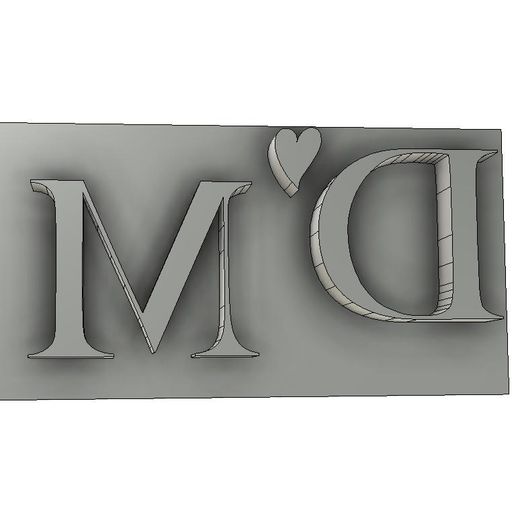 papá ama mamá magdalena sello 3D print model - Mito3D